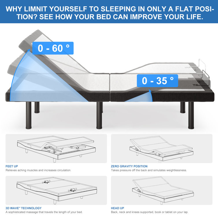 Zero g clearance bed